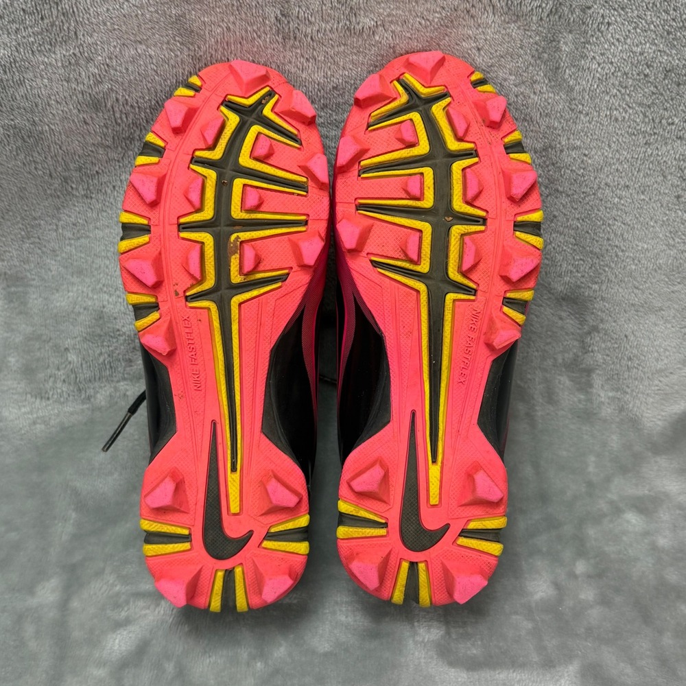 Nike Fastflex Girls Softball Cleats Pink Black Size 2Y - Picture 10 of 10